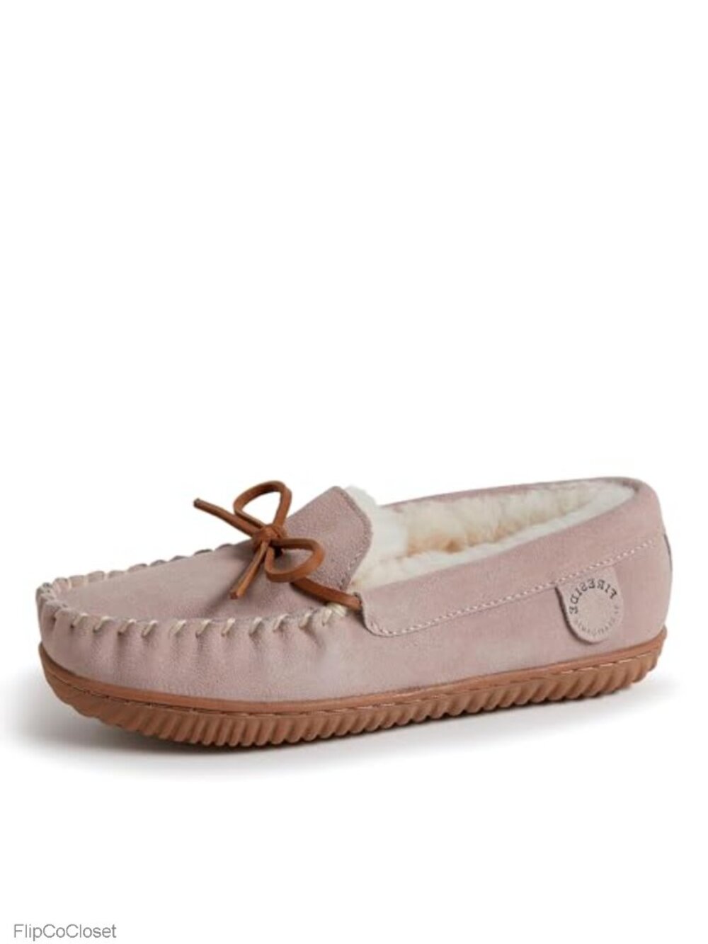 Genuine Shearling Mocc Leather Slip-On Cozy Indoor Outdoor